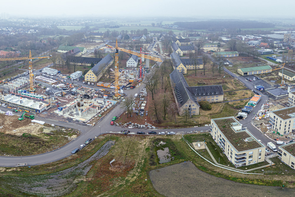 Luftaufnahme Oxford-Quartier