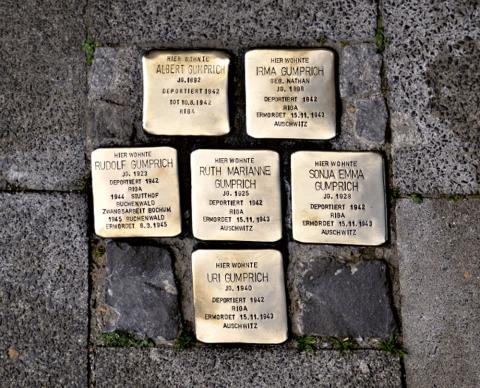 stolpersteine der familie gumprich